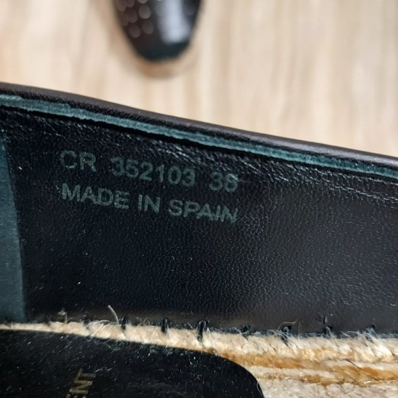 Saint Laurent Napa Studded Espadrille Flat - Picture 7 of 9